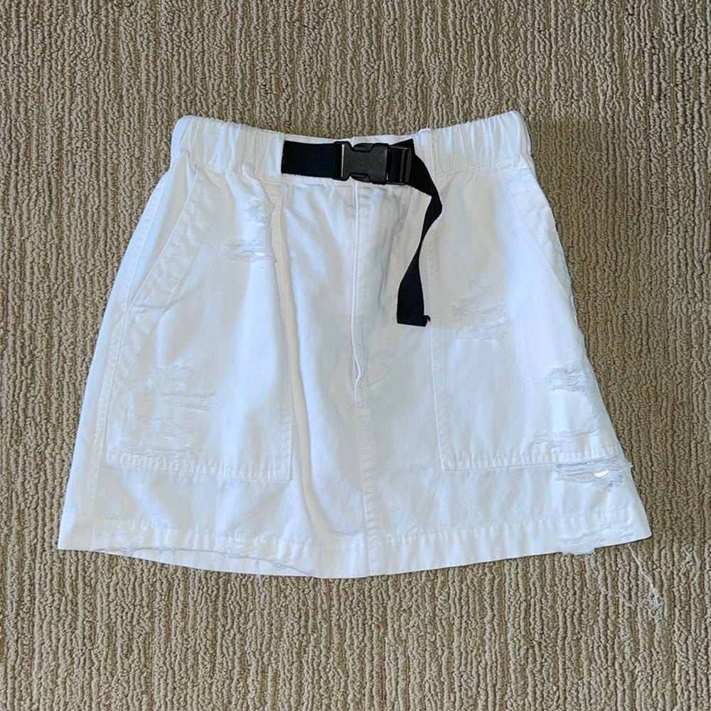 LF carmar buckle cargo mini skirt